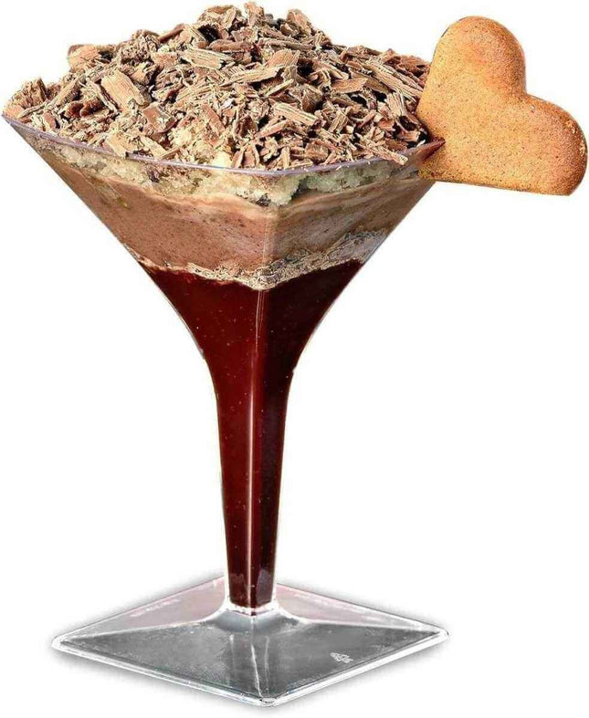 2oz Square Mini Martini Glass Party Expo  