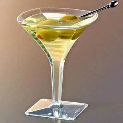 2oz Square Mini Martini Glass Party Expo  