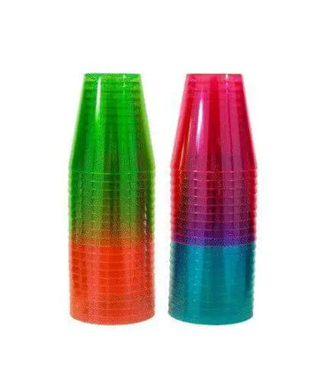 2oz Assorted Neon 40ct Shot Glasses - Party Expo