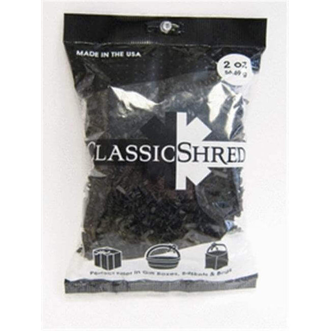 2oz Paper Shred - Black - SKU:60996 - UPC:708450587156 - Party Expo