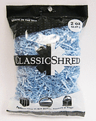 2oz Paper Shred - Light Blue - SKU:61001 - UPC:708450587194 - Party Expo