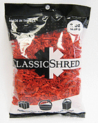 2oz Paper Shred - Red - SKU:61007 - UPC:708450587255 - Party Expo