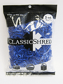 2oz Paper Shred - Royal Blue - SKU:61008 - UPC:708450587262 - Party Expo