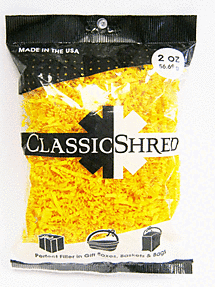 2oz Paper Shred - Yellow - SKU:61010 - UPC:708450587286 - Party Expo