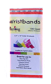 3/4" Tyvek Wristband - Glow Orange (100ct) Party Expo  