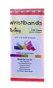 3/4" Tyvek Wristband - Glow Orange (100ct) Party Expo  