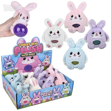 3" Squeezy Bead Plush Easter Bunny - SKU:ZE-PSBUN - UPC:097138963895 - Party Expo