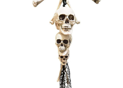 30" Skull & Bones Hanging Decoration - SKU:62222 - UPC:762543622223 - Party Expo