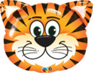 30" Tickled Tiger Mylar Balloon - SKU:63383* - UPC:071444310413 - Party Expo