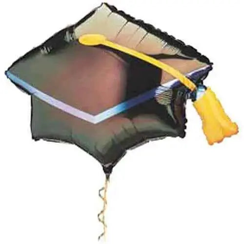 31" Graduation Cap Mylar Balloon - Black - G18 Party Expo  