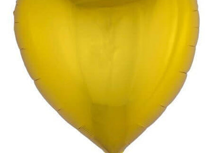 32" Heart Shaped Mylar Balloon - Gold - SKU:84719 - UPC:8712364847192 - Party Expo