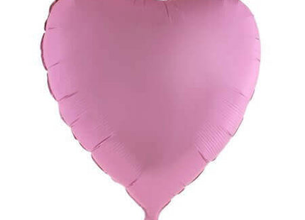 32" Heart Shaped Mylar Balloon - Matte Pink - SKU:85573 - UPC:8712364855739 - Party Expo