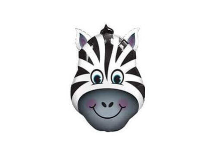 32" Zany Zebra Shape Mylar Balloon - SS12 - SKU:55198* - UPC:071444354042 - Party Expo