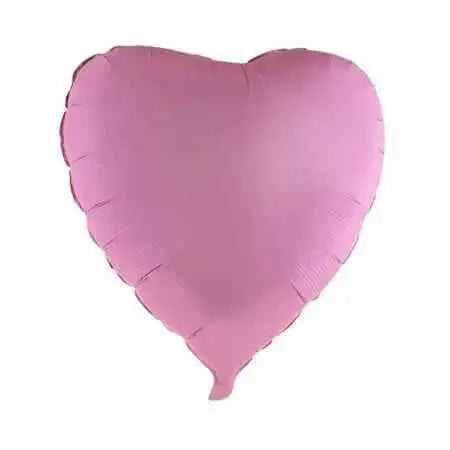 32" Heart Shaped Mylar Balloon - Matte Pink Party Expo  