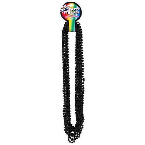 33" Black Bead Necklaces (12 pack) - SKU:JLR137DZ - UPC: - Party Expo