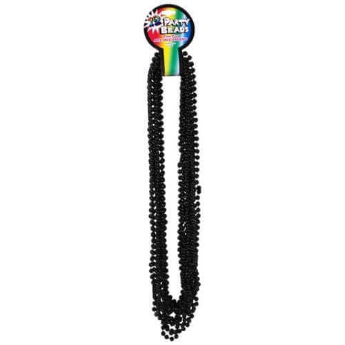 33" Black Bead Necklaces (12 pack) - SKU:JLR137DZ - UPC: - Party Expo