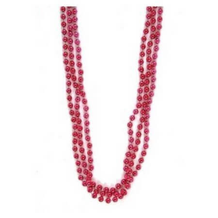 33" Pink Bead Necklaces (12 Count) - SKU:MG-PIN33 - UPC:097138641724 - Party Expo