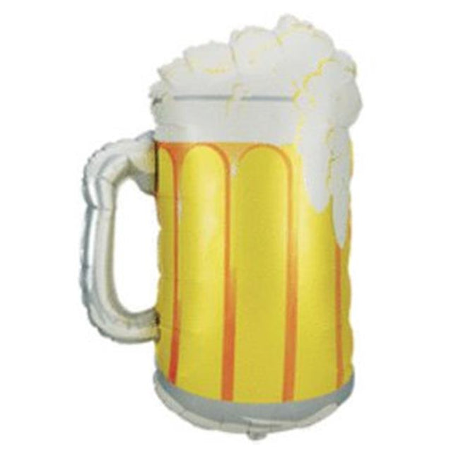 34" Frosty Beer Mug Shape Mylar Balloon - SS44 - SKU: - UPC:030625154420 - Party Expo