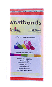 3/4" Tyvek Wristband - Glow Orange (100ct) - SKU:30901 - UPC:708450531081 - Party Expo
