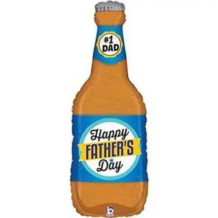 34" Father's Day Beer Mylar Balloon - F6 Party Expo  