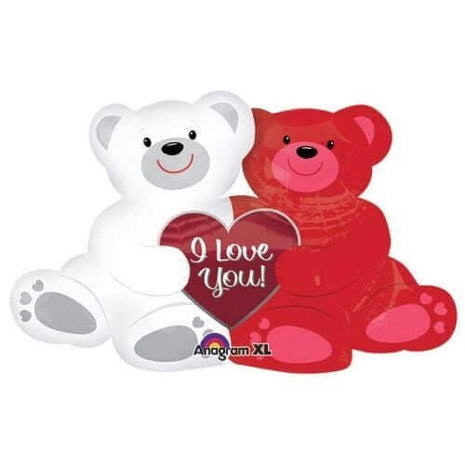 Anagram - 35" Love Bears Mylar Balloon #71 - SKU:65267 - UPC:026635276306 - Party Expo