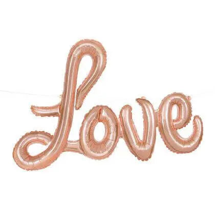 36" Love Mylar Balloon - Rose Gold Party Expo  