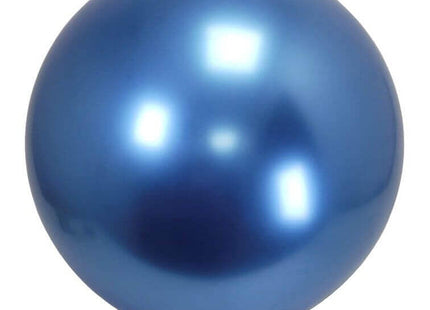 36" Reflective Chrome Blue Latex Balloon (1ct) - SKU:ULL3611R - UPC:229229666600 - Party Expo