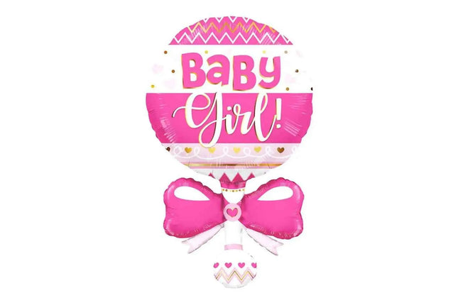 36" Baby Rattle Pink Super Shape #395 Party Expo  