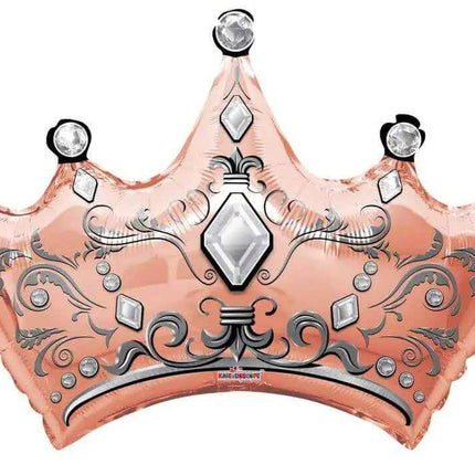 36" Crown Rose Gold Mylar Balloon Party Expo  
