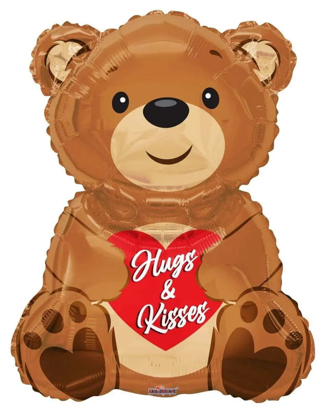 36" Hugs and Kisses Bear Mylar Balloon Party Expo  