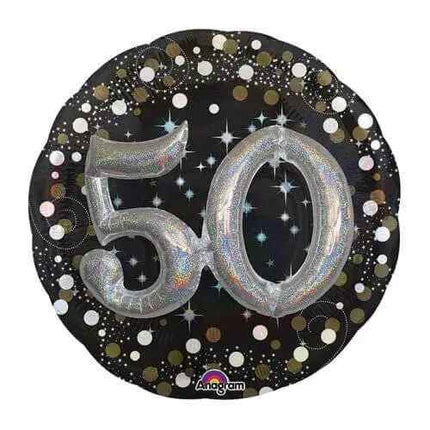 36" Sparkling 50th Birthday Mylar Balloon Party Expo  