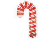 37" Holiday Candy Cane Mylar Balloon - Party Expo