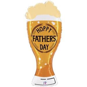 39" Hoppy Father's Day Beer Mylar Supershape - F8 - SKU:25175 - UPC:030625251754 - Party Expo