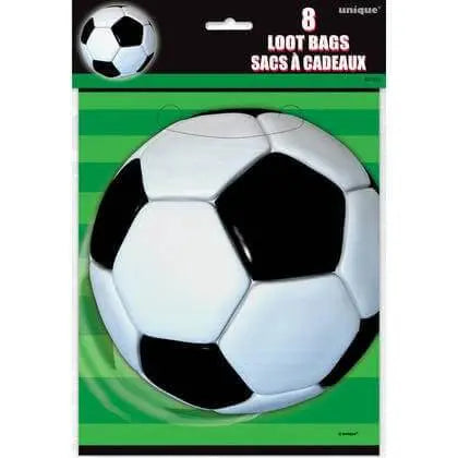 3D Soccer Lootbags (8ct) - Party Expo