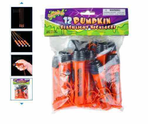 4" Halloween Flashing Necklace (12 Count) - SKU:ZH-FLAP4 - UPC:097138640703 - Party Expo