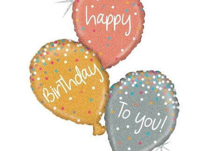 40" Happy Birthday To You Mylar Balloon - Rose Gold - SKU:B3-5852 - UPC:030625358521 - Party Expo