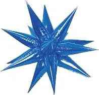 40" Star-Burst Mylar Balloon - Blue Party Expo  