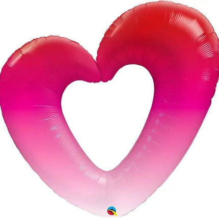 42" Shape Pink Ombre Heart Mylar Balloon Party Expo  