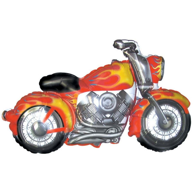 45" Snarly Motorcycle Mylar Balloon -SS43 - SKU:434098 - UPC:052329340985 - Party Expo