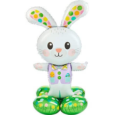 46" Spotted Easter Bunny Airloonz - SKU:4377211 - UPC:026635437721 - Party Expo