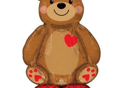48" Big Cuddly Teddy Bear Airloonz - SKU:423738 - UPC:026635423731 - Party Expo
