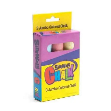 4" Jumbo Sidewalk Chalk (3pcs) Party Expo  