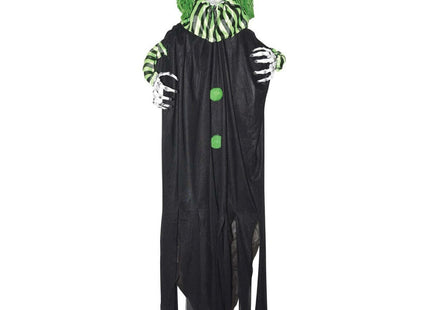 4ft Hanging Light Up Clown Green Hair - SKU:61373 - UPC:762543613733 - Party Expo