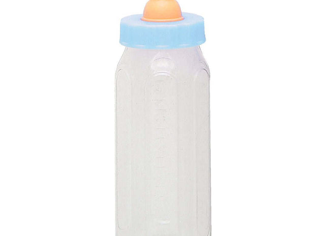 Baby Shower - 5" Fillable Plastic Blue Baby Bottle - SKU:13580 - UPC:011179135806 - Party Expo