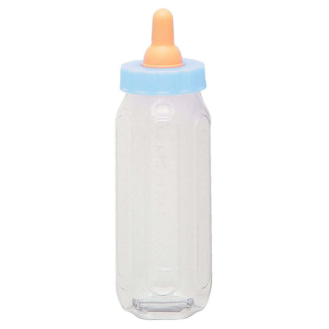 Baby Shower - 5" Fillable Plastic Blue Baby Bottle - SKU:13580 - UPC:011179135806 - Party Expo