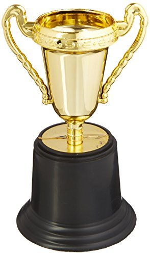 5" Gold Plastic Trophy - SKU:SL-TROG5 - UPC:097138710550 - Party Expo