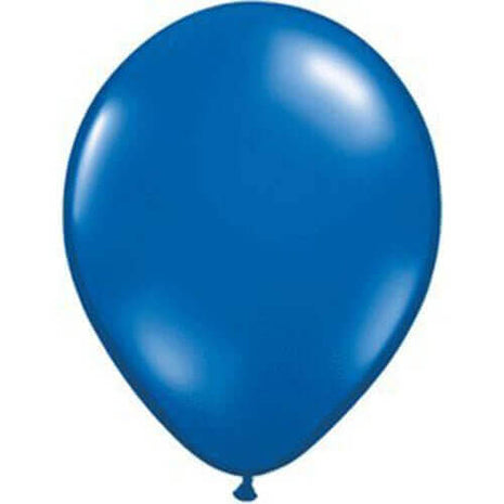 5" Sapphire Blue Latex Balloons (100ct) - SKU:43602 - UPC:071444436021 - Party Expo