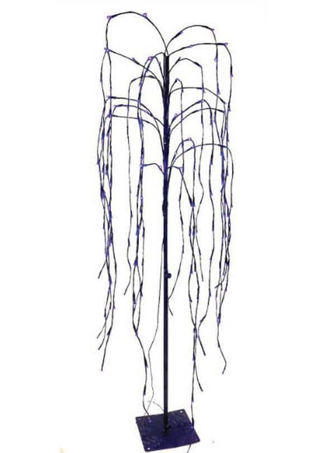 5' Weeping Willow Tree with Purple LED Lights - SKU:988839 - UPC:748951088394 - Party Expo