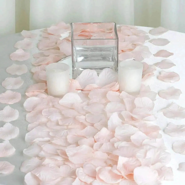 500 Pink Silk Rose Petals - Party Expo