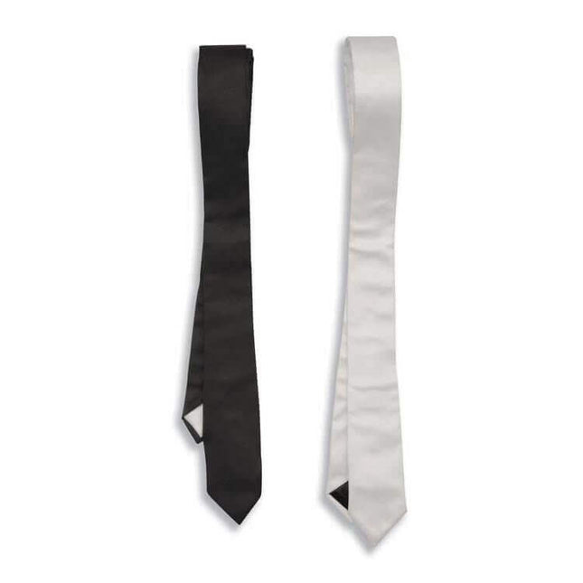 50's Skinny Tie - Black - SKU:61804 - UPC:721773618048 - Party Expo